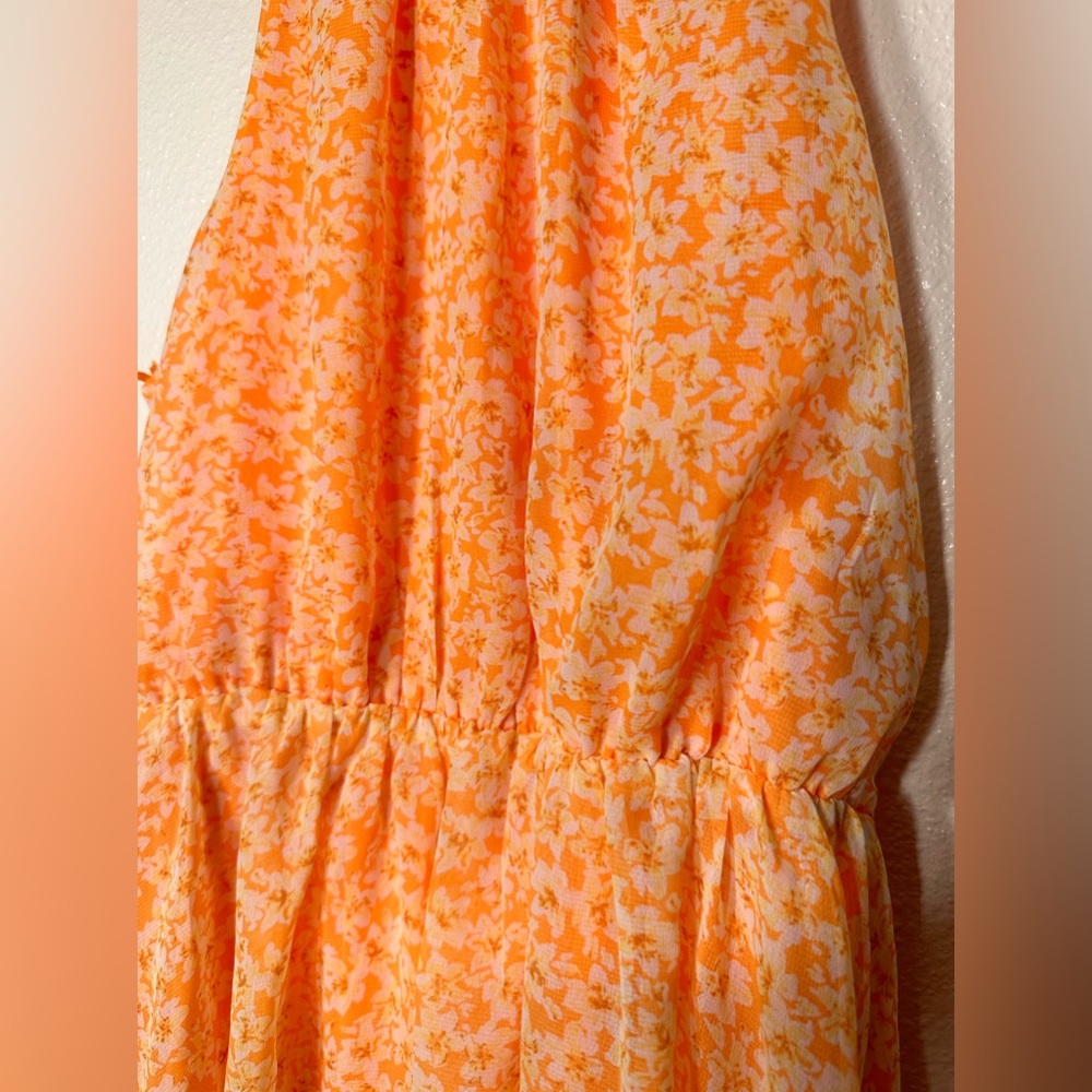 Sienna sky orange floral dress size medium - Picture 7 of 11